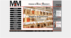 Desktop Screenshot of mediamodernity.princeton.edu