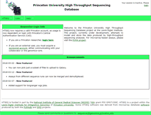 Tablet Screenshot of htseq.princeton.edu