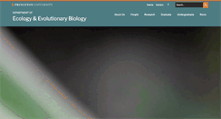 Desktop Screenshot of eeb.princeton.edu