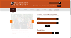Desktop Screenshot of gradschool.princeton.edu