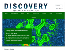 Tablet Screenshot of discovery.princeton.edu