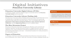 Desktop Screenshot of diglib.princeton.edu