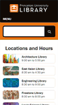Mobile Screenshot of library.princeton.edu
