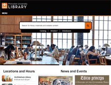 Tablet Screenshot of library.princeton.edu