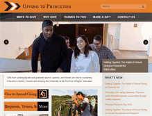 Tablet Screenshot of giving.princeton.edu