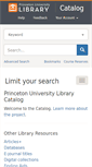 Mobile Screenshot of catalog.princeton.edu