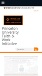 Mobile Screenshot of faithandwork.princeton.edu